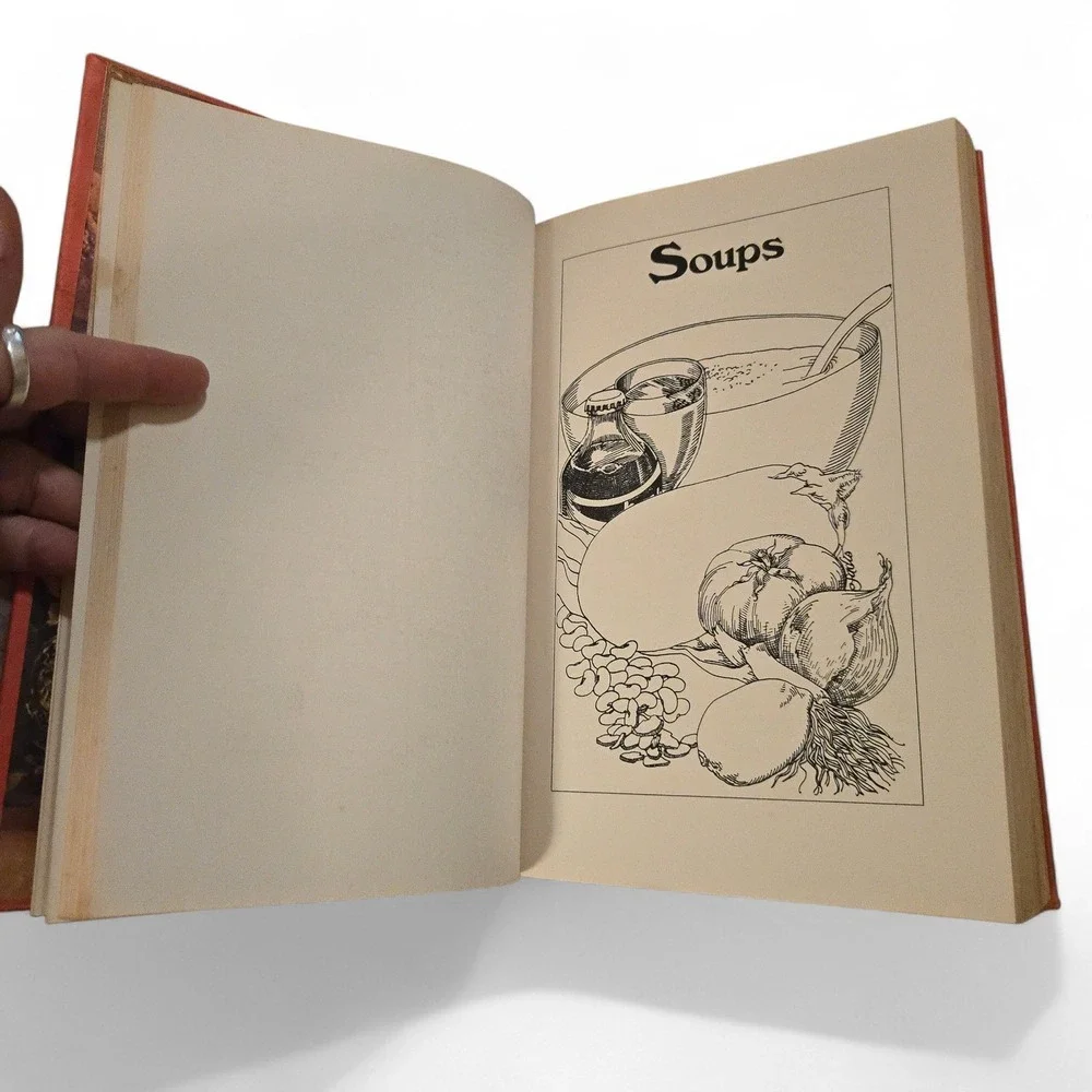 VTG The Playboy Gourmet Cookbook Thomas Mario Red Hardcover Dust Jacket 1977 USA